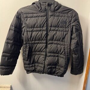The North Face Kids Charcoal Puffer Jacket